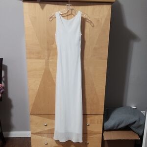 90's Zum Zum By Niki Livas White Formal Dress Size 3/4